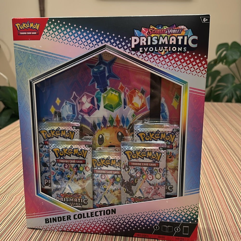 Pokemon Prismatic Evolutions Binder Collection NIB